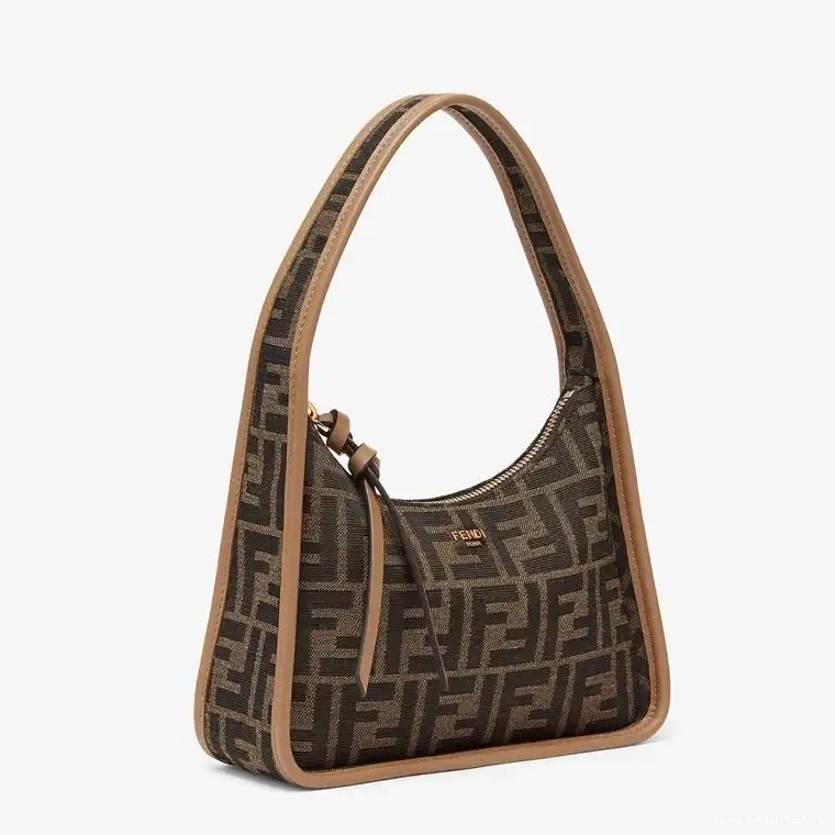 Cheap HOT In FF Motif Bag Mini Fendessence Fendi Brown Fabric 0329